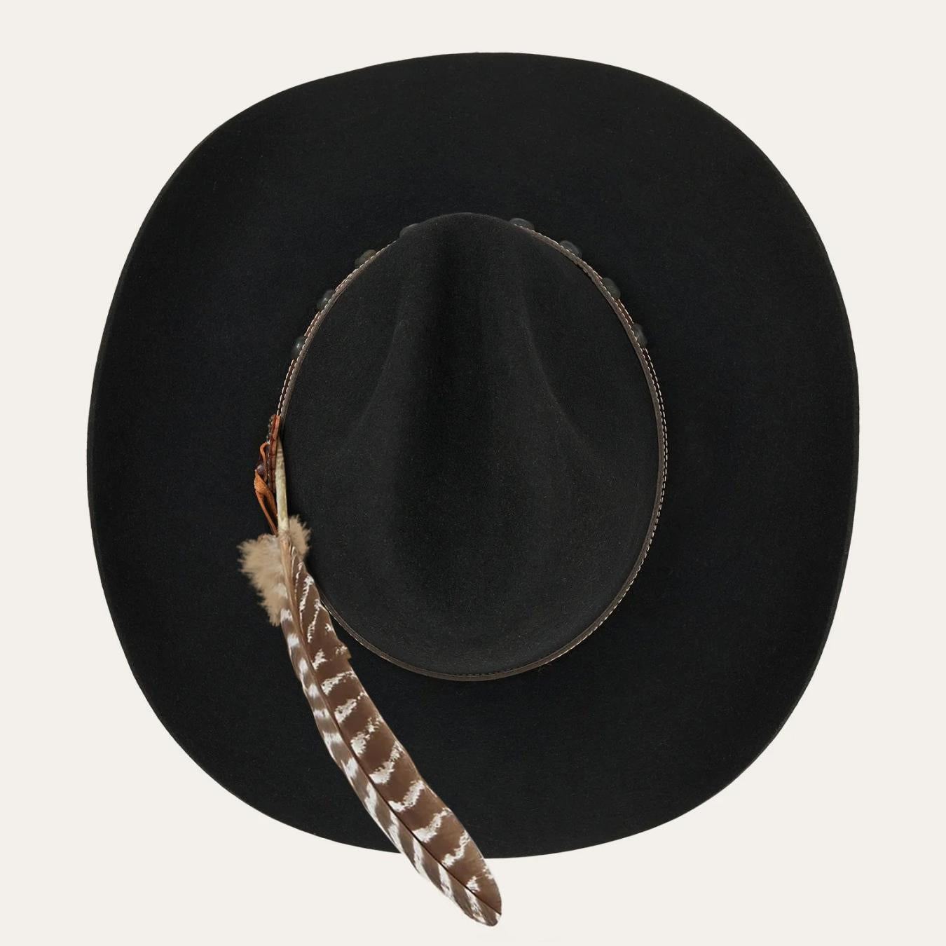 Men/Women Western Stetson Broken Bow 4X Cowboy Hat Black