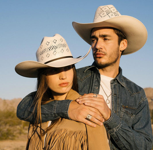Men/Women Western Stetson Brookwood 10X Straw Cowboy Hat Natural