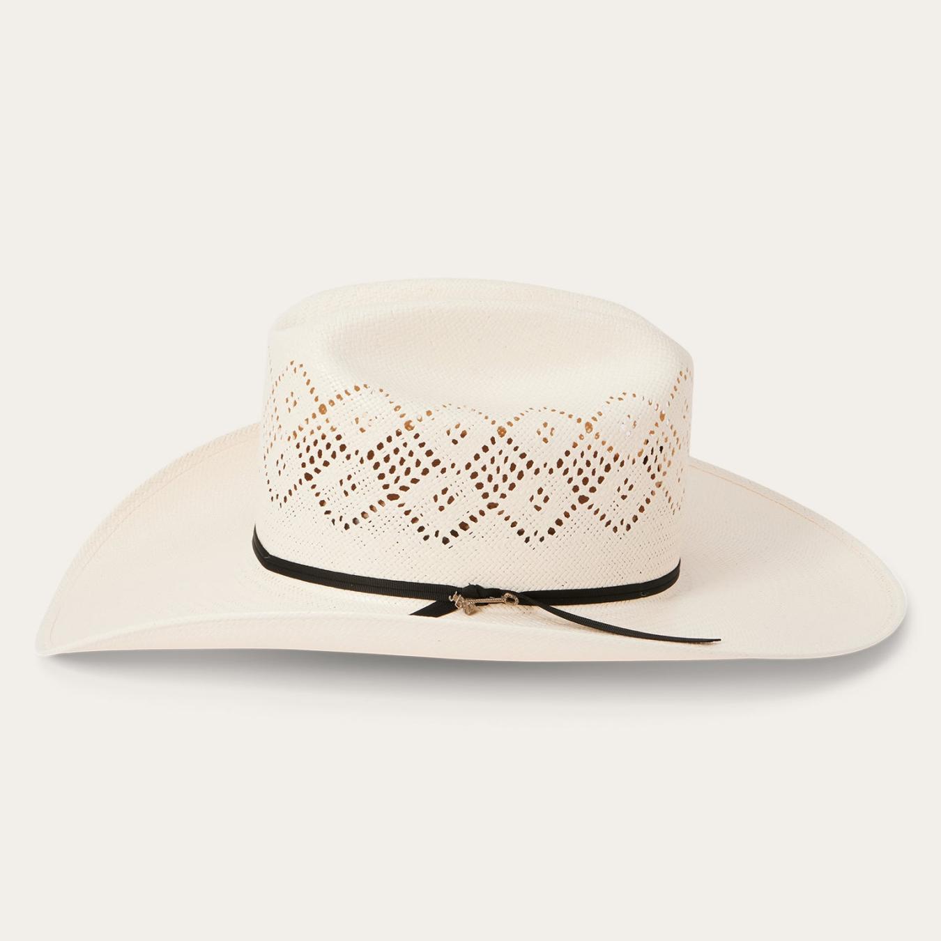 Men/Women Western Stetson Brookwood 10X Straw Cowboy Hat Natural