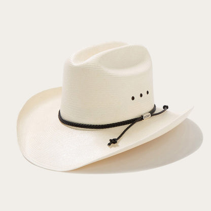 Men/Women Western Stetson Carson 10X Straw Cowboy Hat Natural