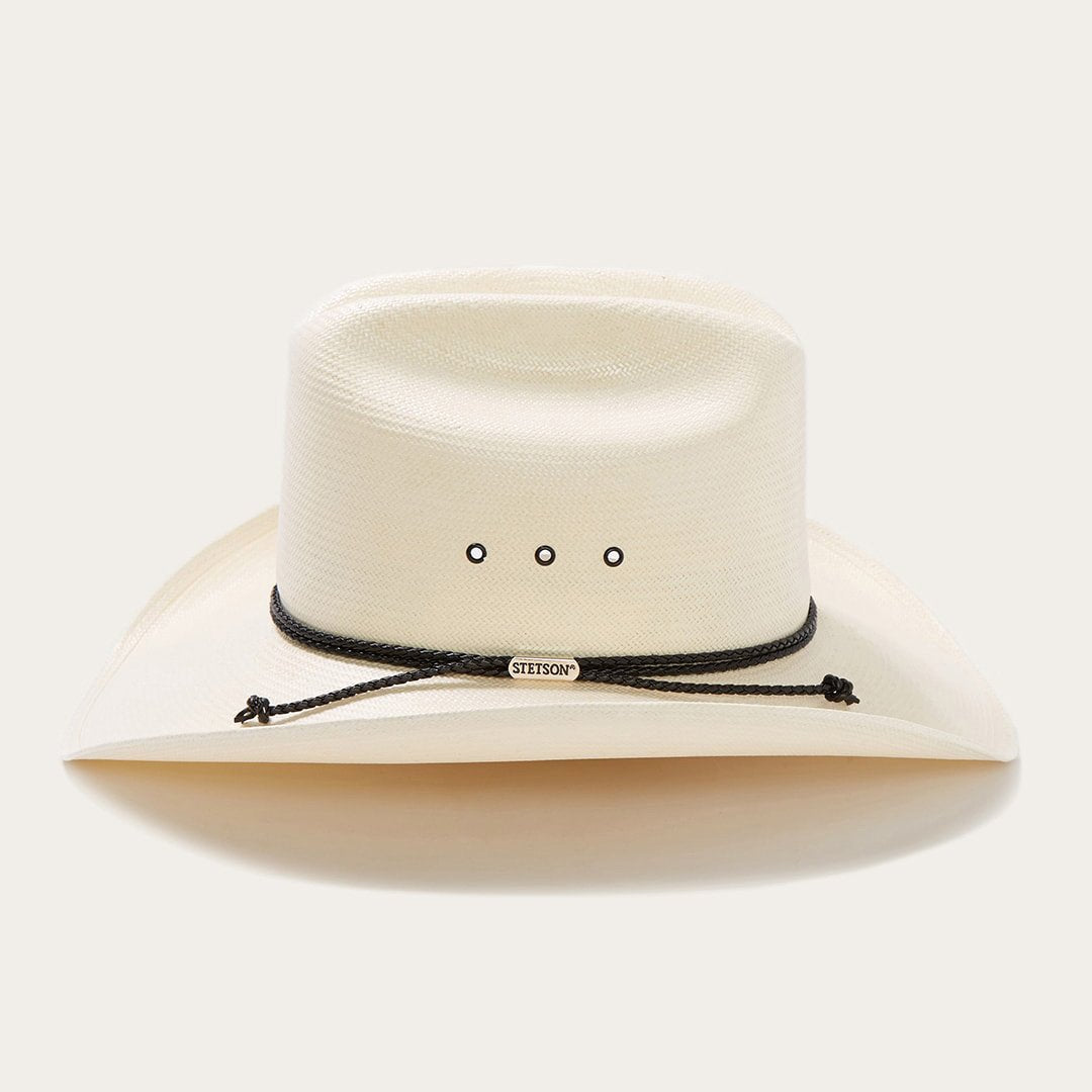 Men/Women Western Stetson Carson 10X Straw Cowboy Hat Natural