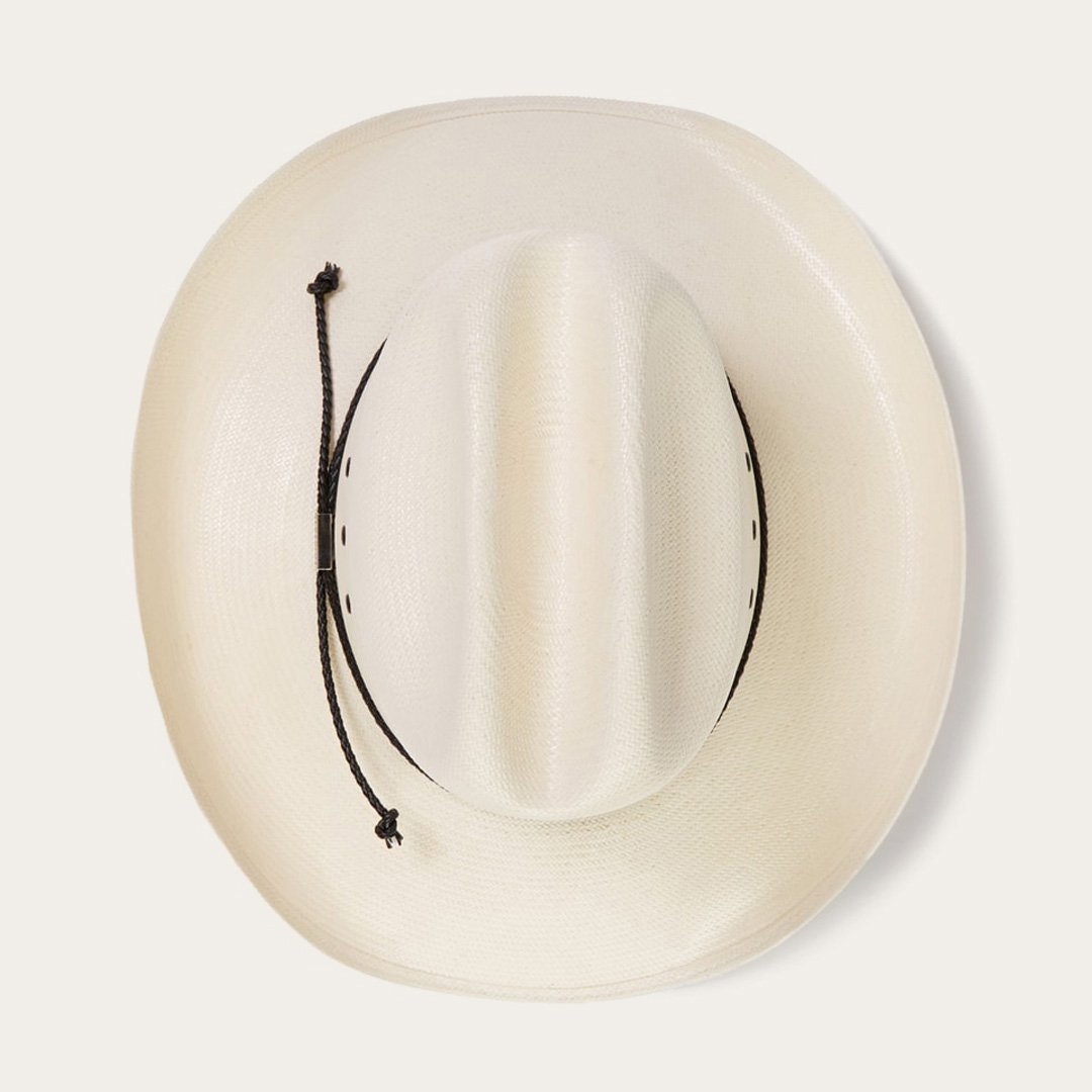 Men/Women Western Stetson Carson 10X Straw Cowboy Hat Natural