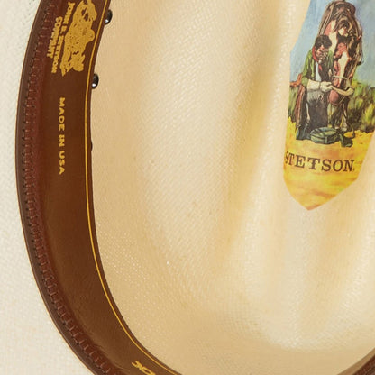 Men/Women Western Stetson Carson 10X Straw Cowboy Hat Natural
