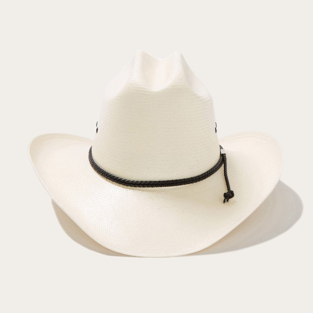 Men/Women Western Stetson Carson 10X Straw Cowboy Hat Natural