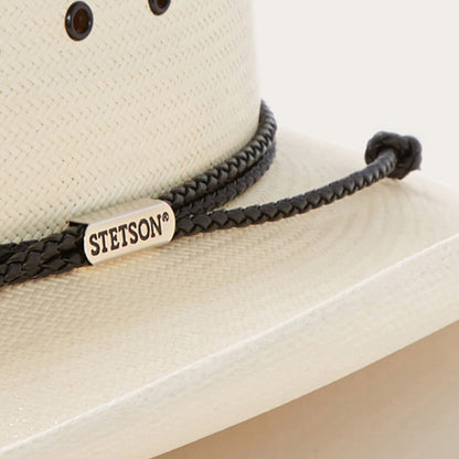 Men/Women Western Stetson Carson 10X Straw Cowboy Hat Natural