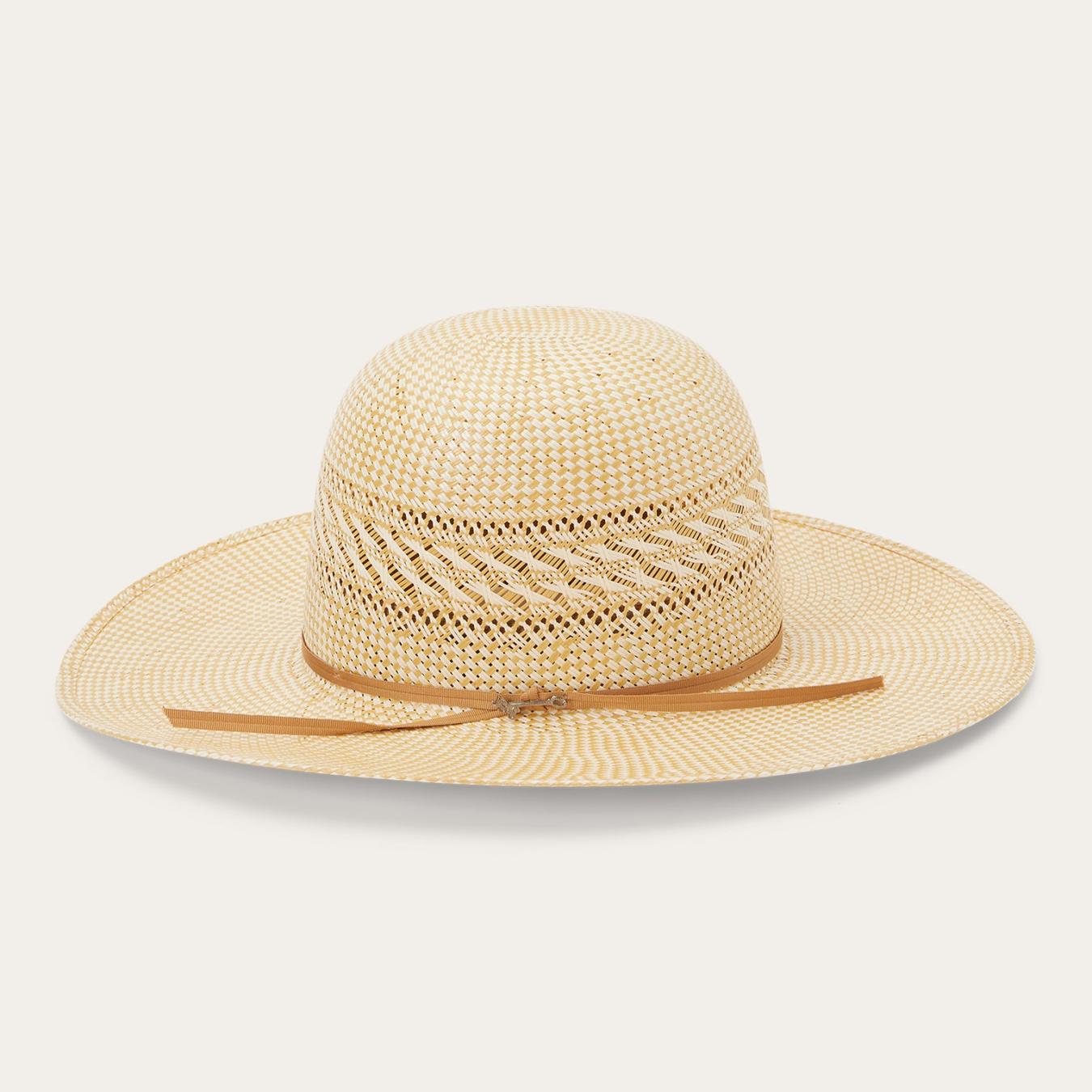 Men/Women Western Stetson Classic 10X Straw Cowboy Hat Ivory/wheat