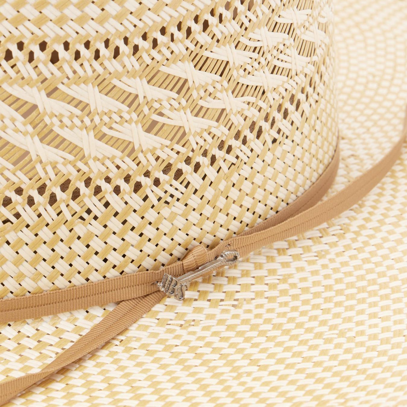 Men/Women Western Stetson Classic 10X Straw Cowboy Hat Ivory/wheat