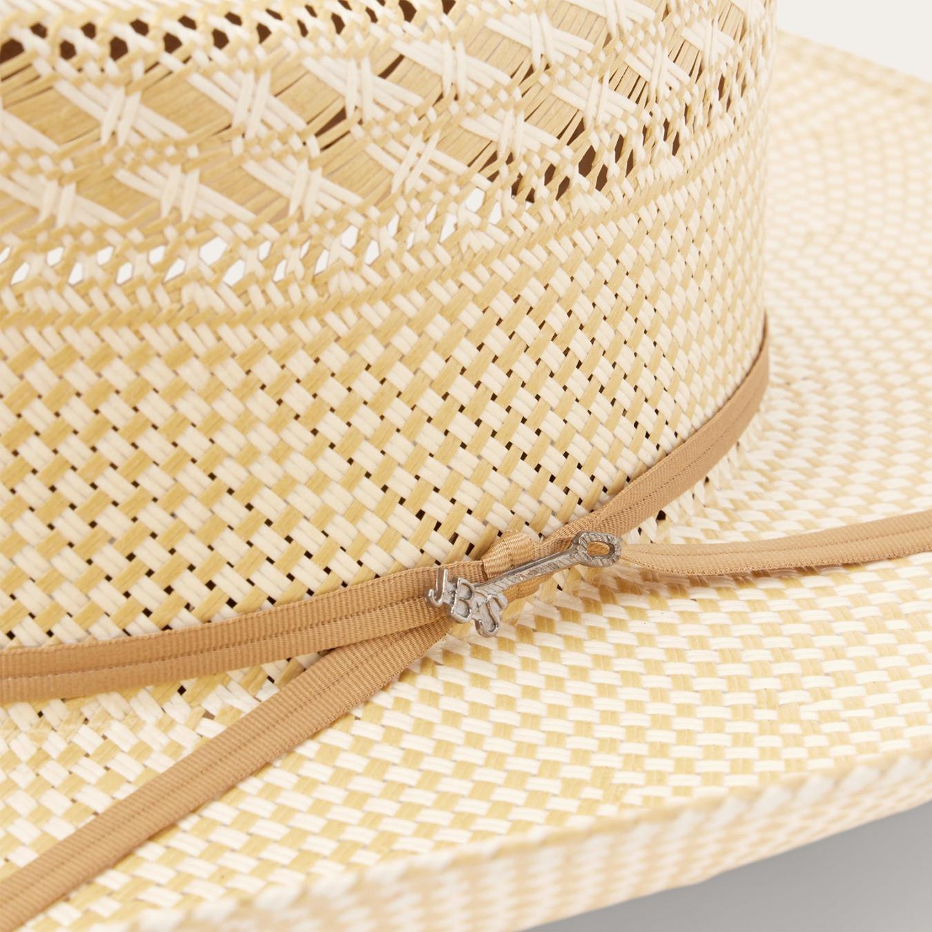 Men/Women Western Stetson Classic 10X Straw Cowboy Hat Ivory/wheat