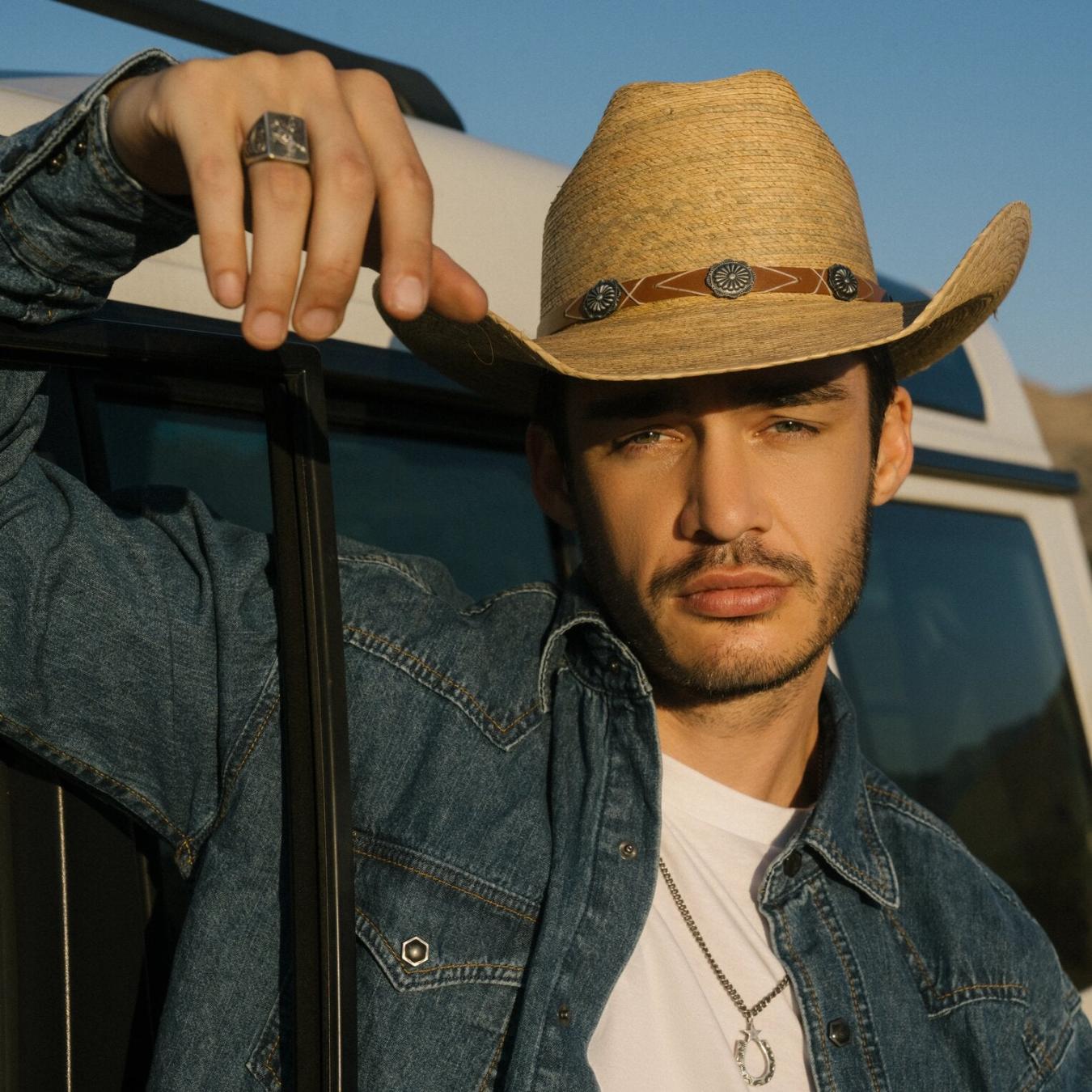 Men/Women Western Stetson Cowhand Mexican Palm Cowboy Hat Toasted Palm