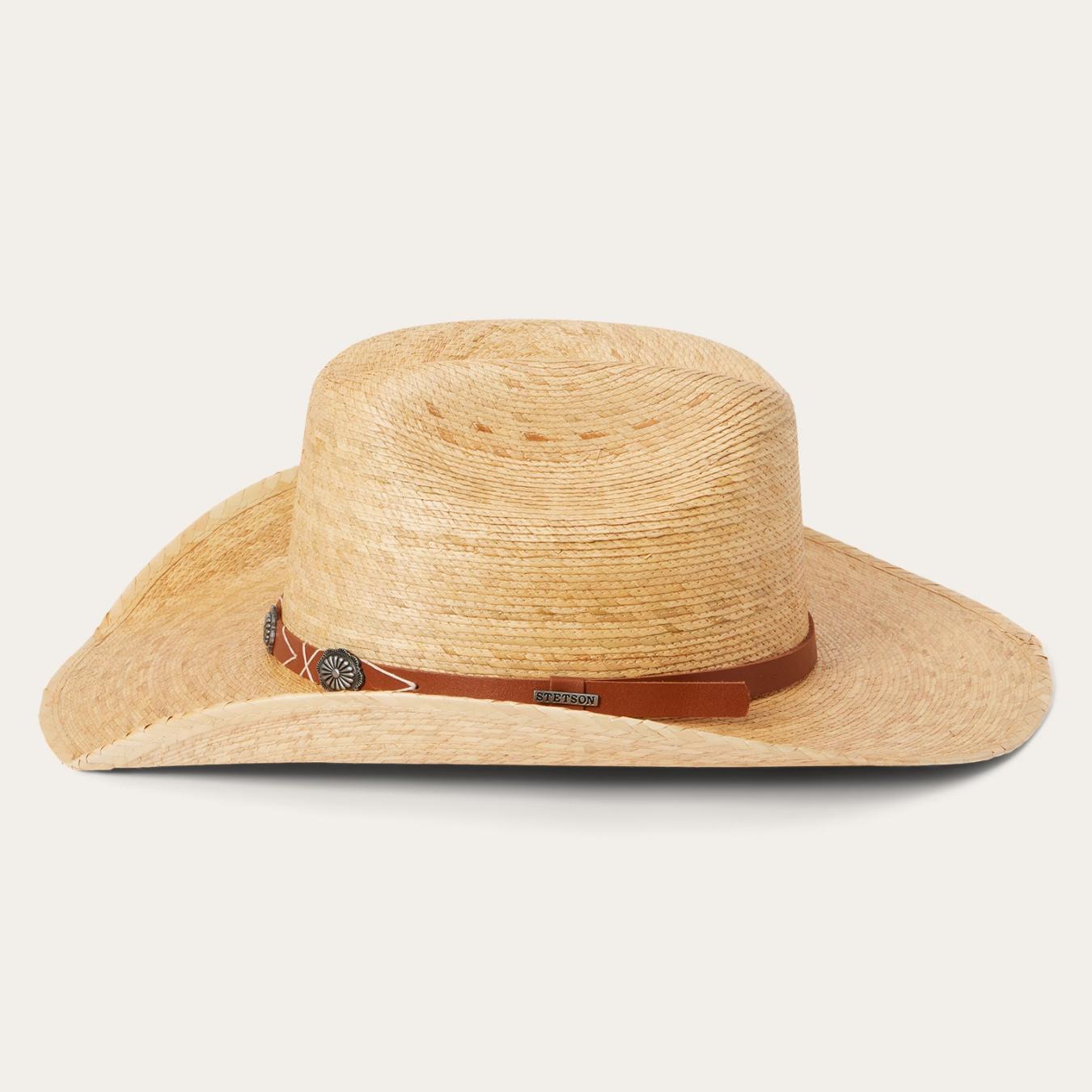 Men/Women Western Stetson Cowhand Mexican Palm Cowboy Hat Toasted Palm