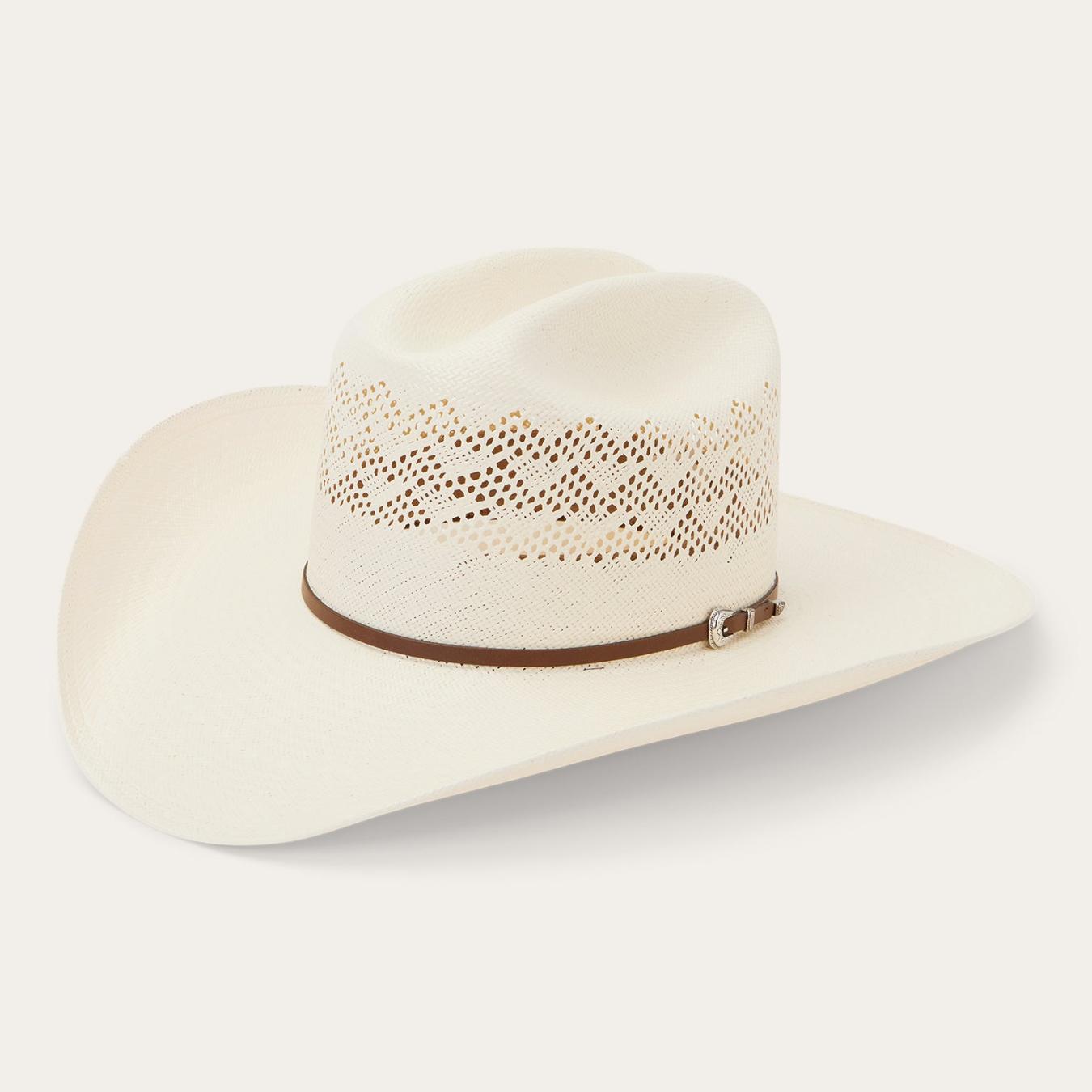 Men/Women Western Stetson Cullen 30X Straw Cowboy Hat Natural