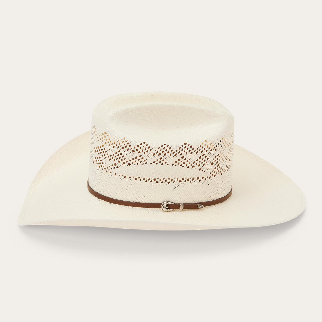Men/Women Western Stetson Cullen 30X Straw Cowboy Hat Natural