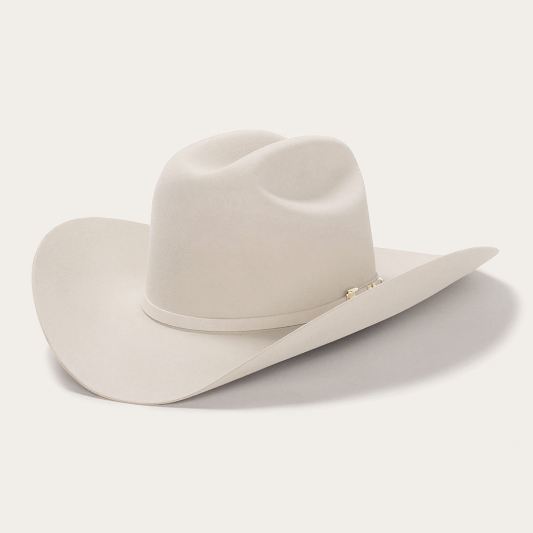Men/Women Western Stetson Diamante Premier Cowboy Hat Silverbelly