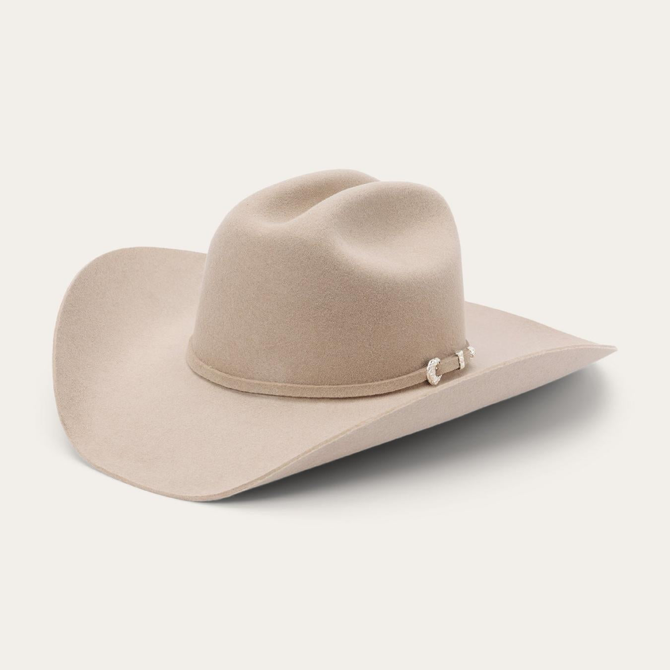 Men/Women Western Stetson Duncan 4X Cowboy Hat Silverbelly