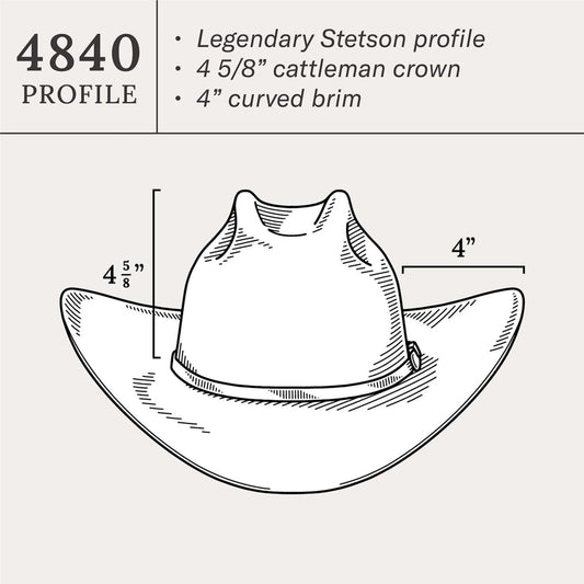Men/Women Western Stetson El Amo 500X Premier Cowboy Hat Black