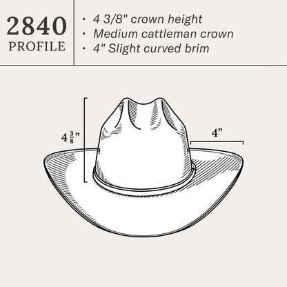 Men/Women Western Stetson El Noble 500X Straw Cowboy Hat Natural