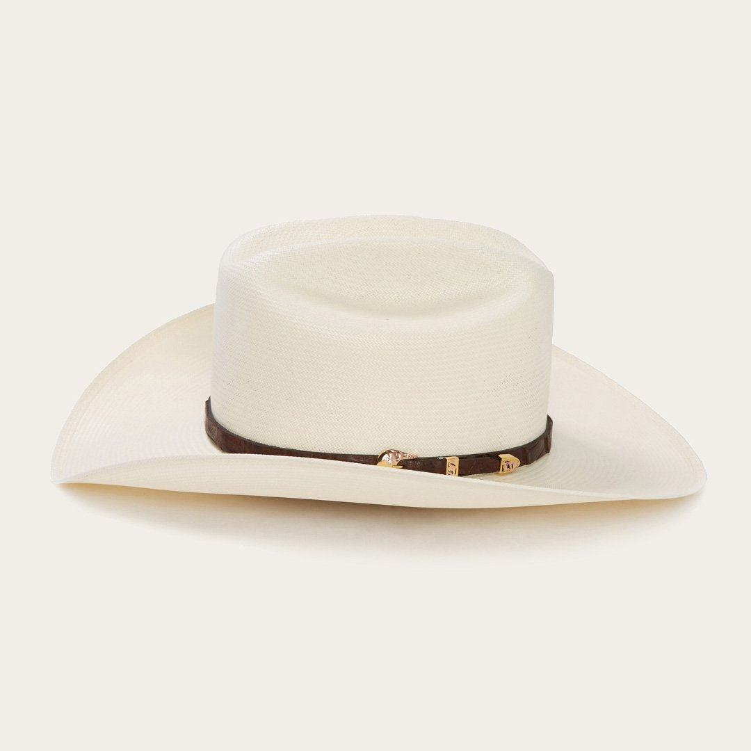 Men/Women Western Stetson Evilla De Oro 1000X Straw Cowboy Hat Natural