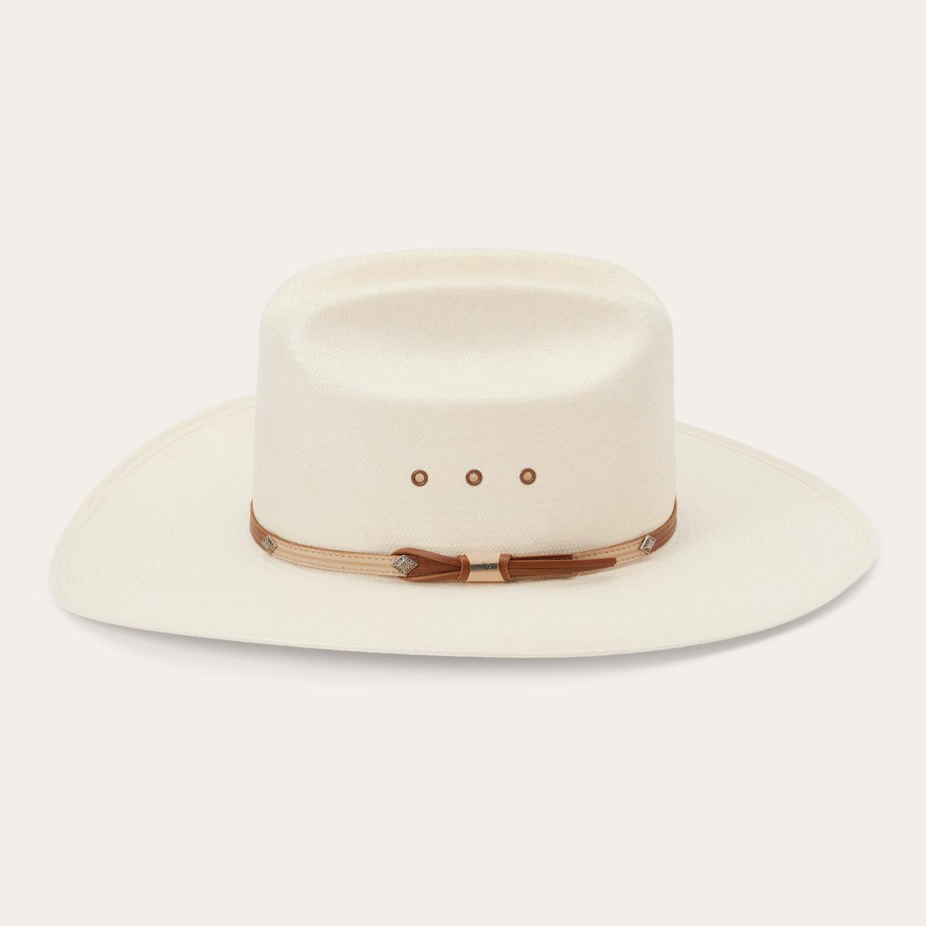 Men/Women Western Stetson Grant 10X Straw Cowboy Hat Natural