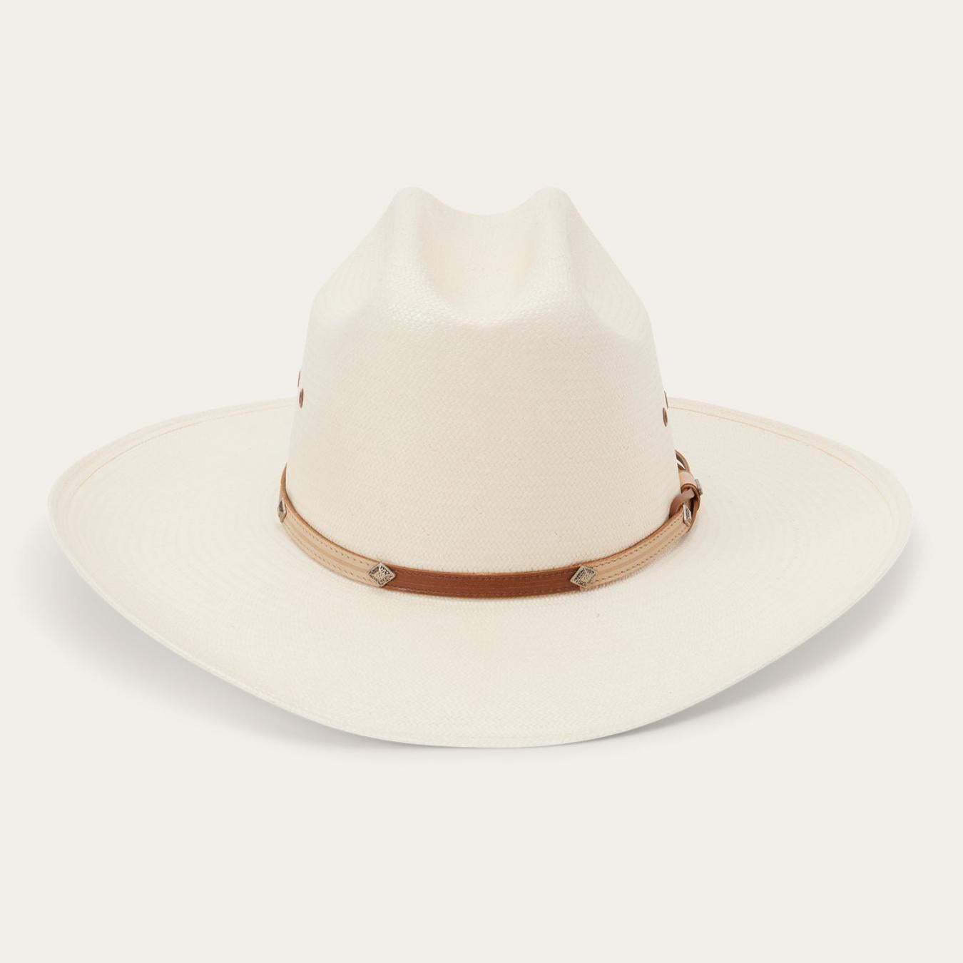 Men/Women Western Stetson Grant 10X Straw Cowboy Hat Natural