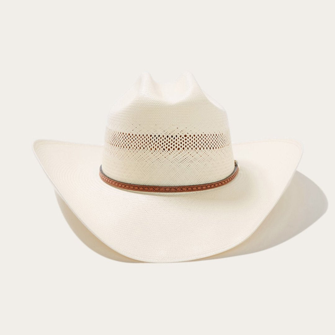 Men/Women Western Stetson Griffin 100X Straw Cowboy Hat Natural