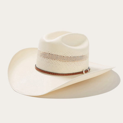 Men/Women Western Stetson Griffin 100X Straw Cowboy Hat Natural