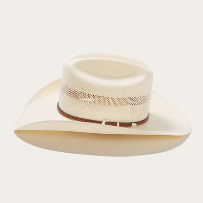 Men/Women Western Stetson Griffin 100X Straw Cowboy Hat Natural