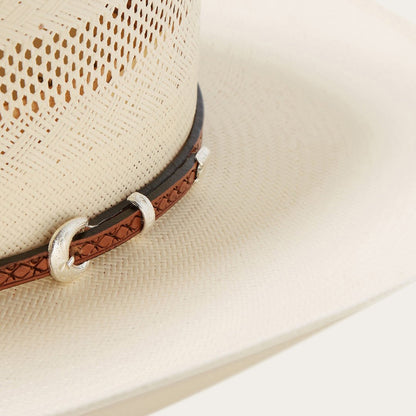 Men/Women Western Stetson Griffin 100X Straw Cowboy Hat Natural