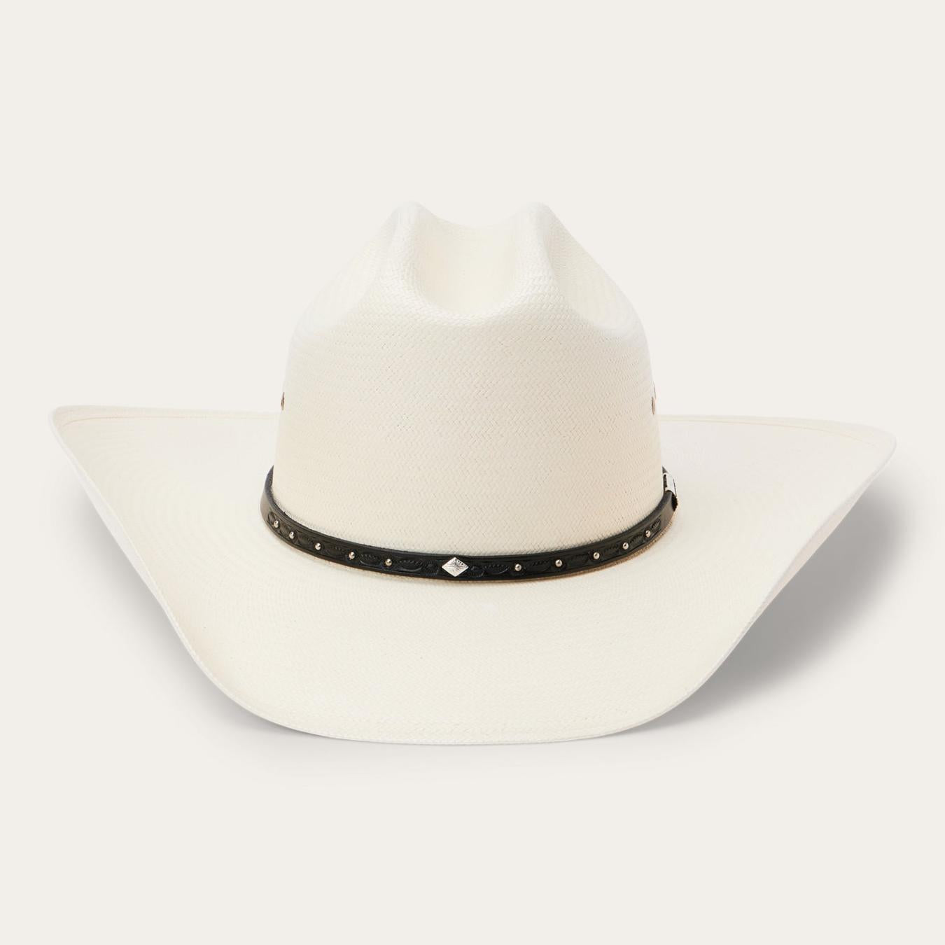 Men/Women Western Stetson Hagerman 10X Straw Cowboy Hat Natural