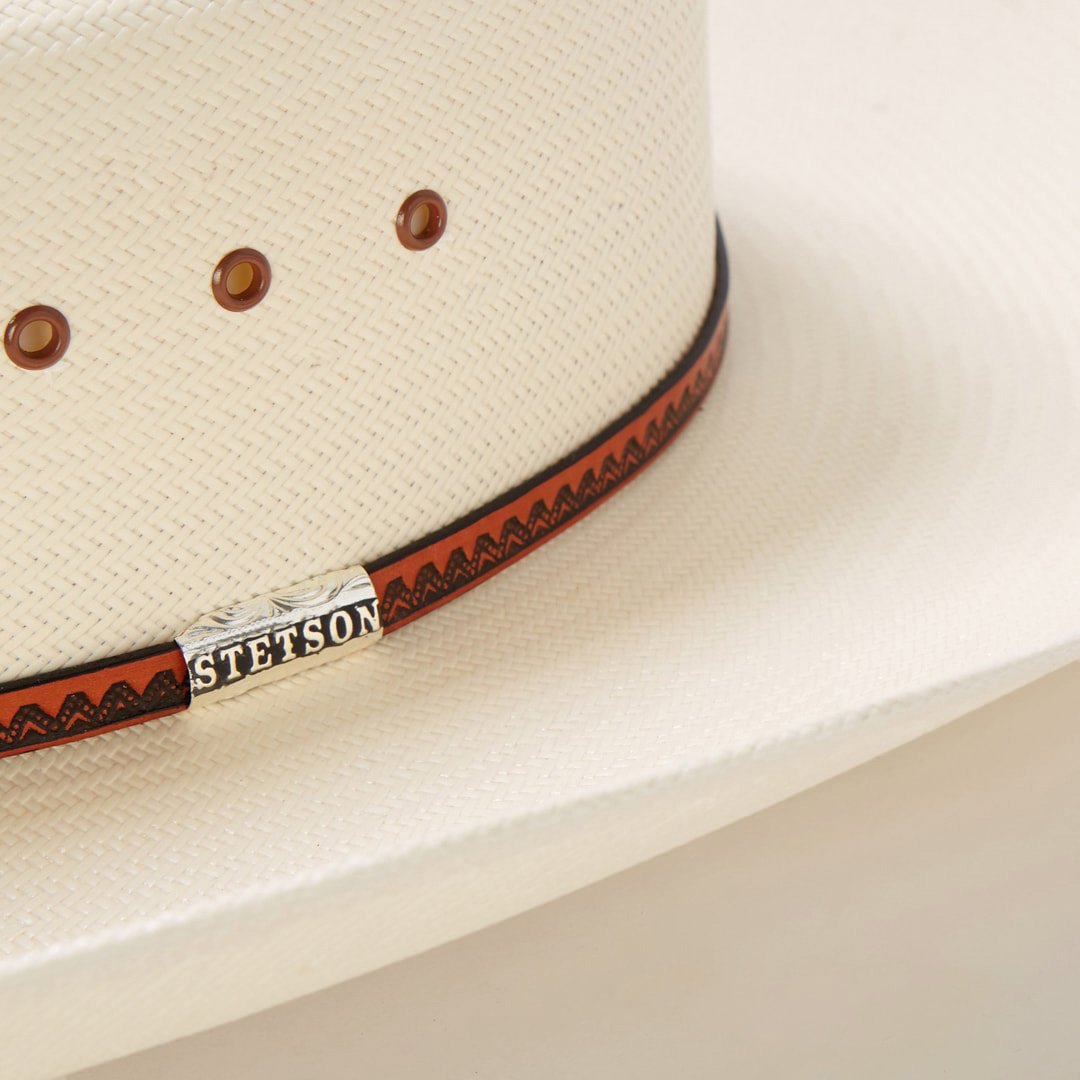 Men/Women Western Stetson Haywood 10X Straw Cowboy Hat Natural