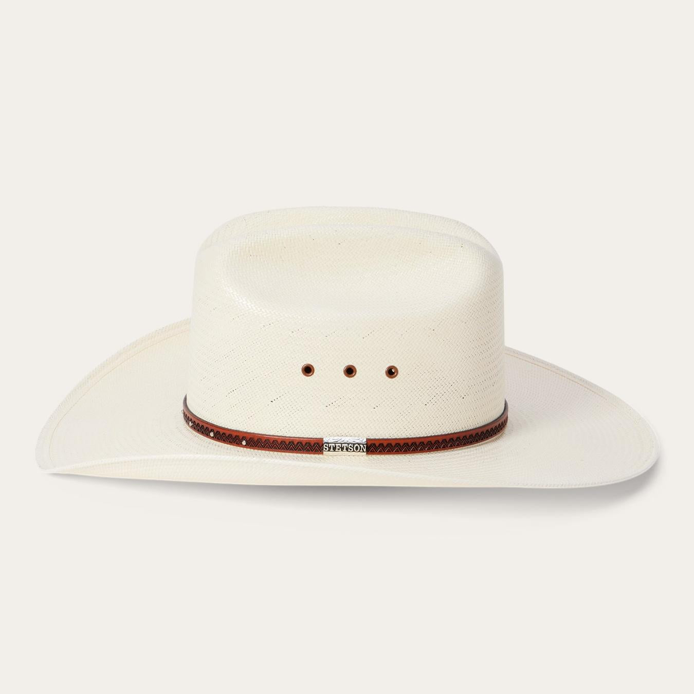 Men/Women Western Stetson Haywood 10X Straw Cowboy Hat Natural