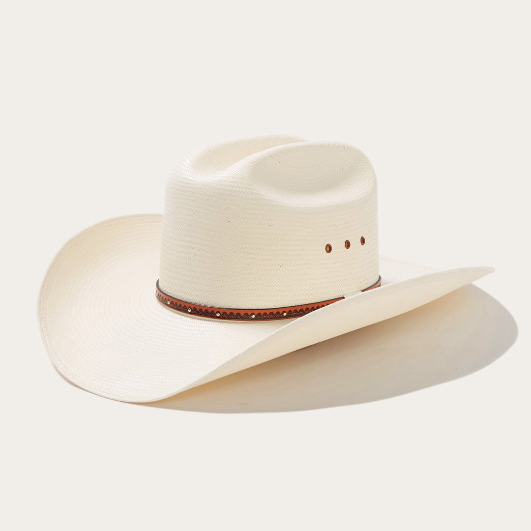 Men/Women Western Stetson Haywood 10X Straw Cowboy Hat Natural