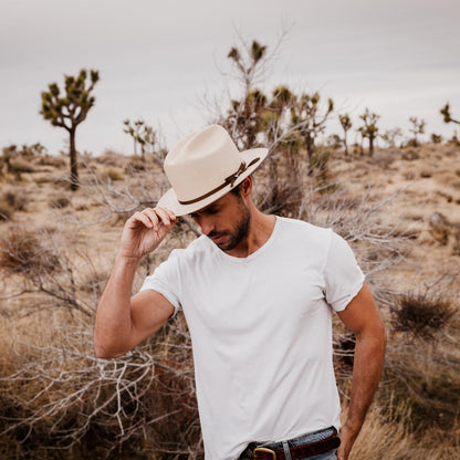 Men/Women Western Stetson Hemp Straw Open Road Natural