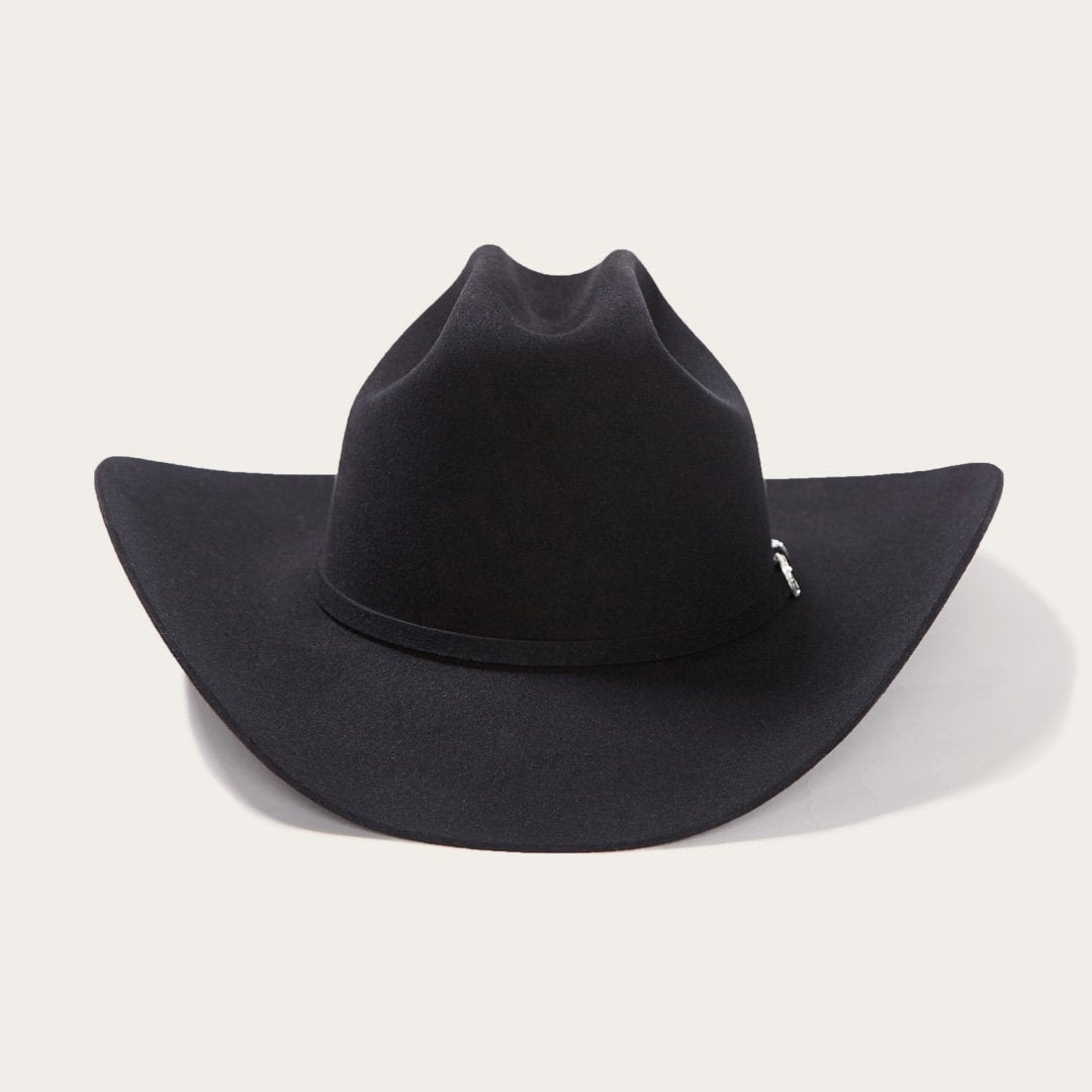Men/Women Western Stetson Lariat 5X Cowboy Hat - 4 5/8" Crown Black