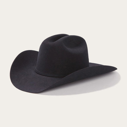 Men/Women Western Stetson Lariat 5X Cowboy Hat - 4 5/8" Crown Black