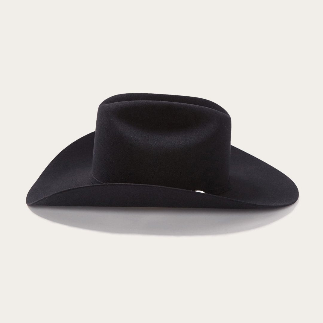 Men/Women Western Stetson Lariat 5X Cowboy Hat - 4 5/8" Crown Black