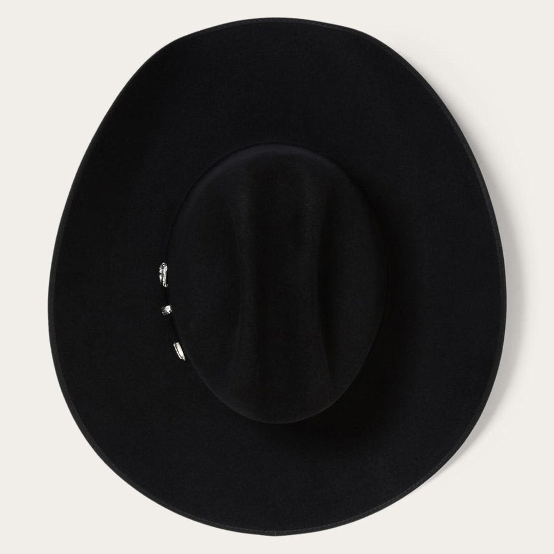 Men/Women Western Stetson Lariat 5X Cowboy Hat - 4 5/8" Crown Black