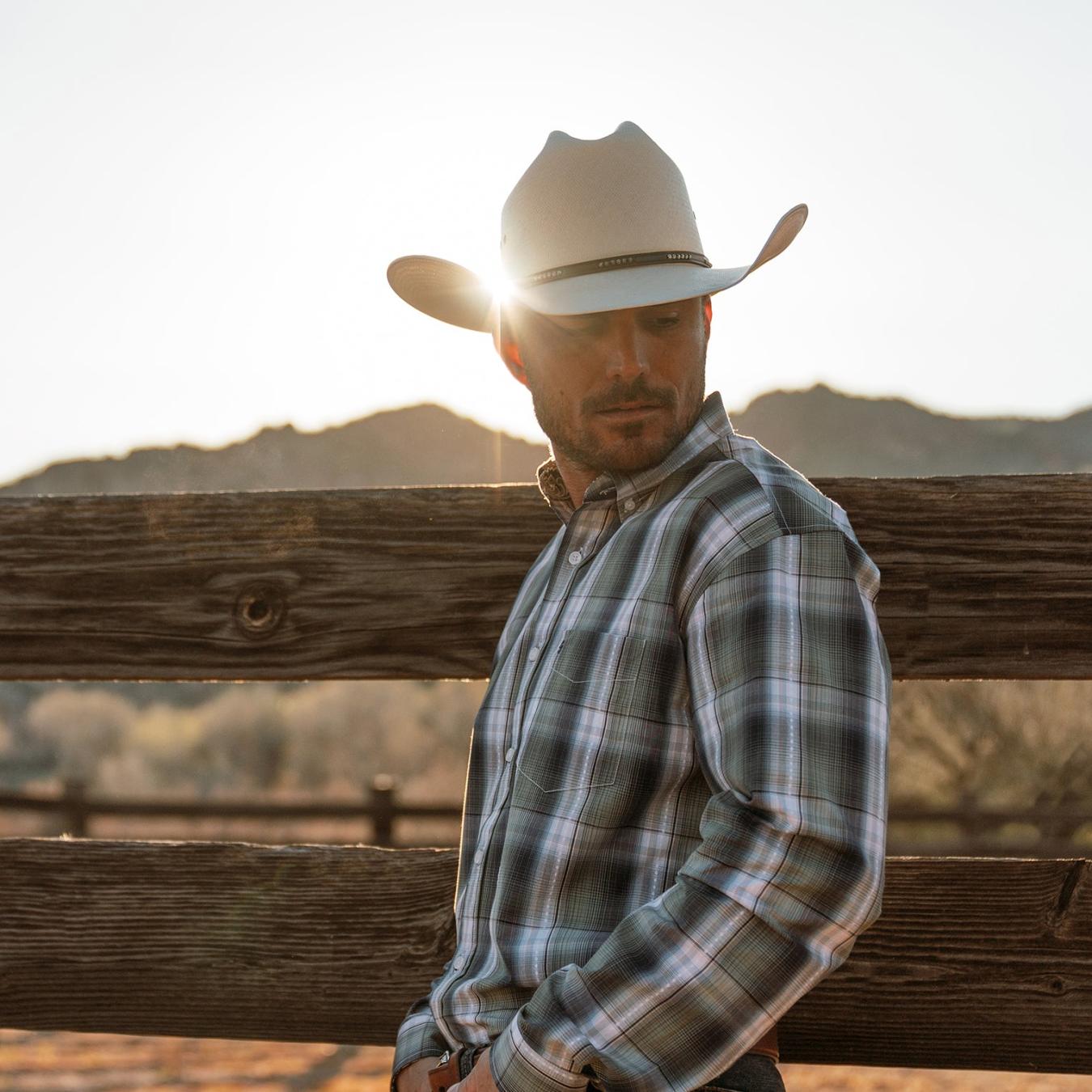 Men/Women Western Stetson Llano 10X Straw Cowboy Hat Natural