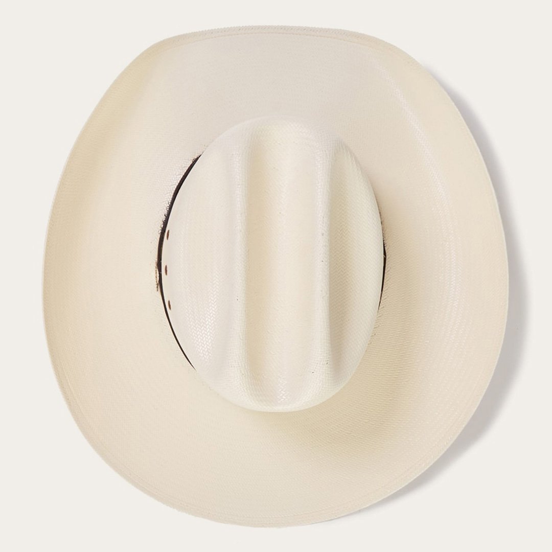 Men/Women Western Stetson Llano 10X Straw Cowboy Hat Natural
