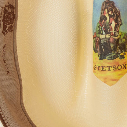 Men/Women Western Stetson Llano 10X Straw Cowboy Hat Natural