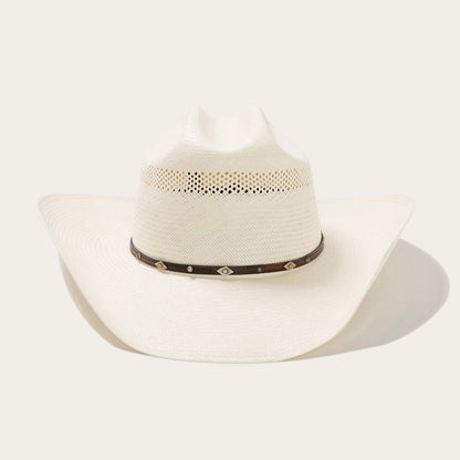Men/Women Western Stetson Lobo 10X Straw Cowboy Hat Natural