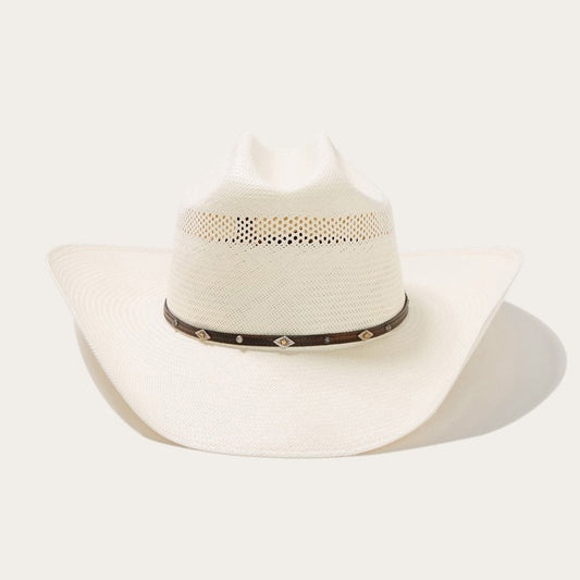 Men/Women Western Stetson Lobo 10X Straw Cowboy Hat Natural