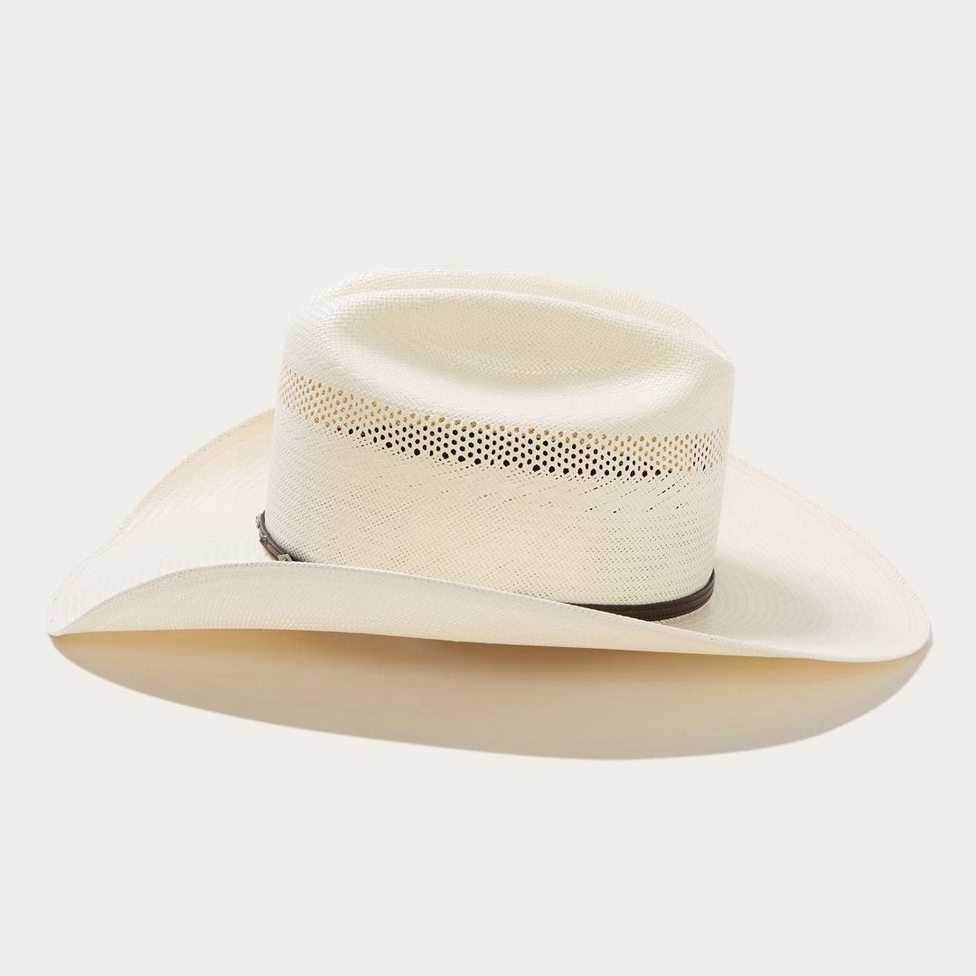 Men/Women Western Stetson Lobo 10X Straw Cowboy Hat Natural