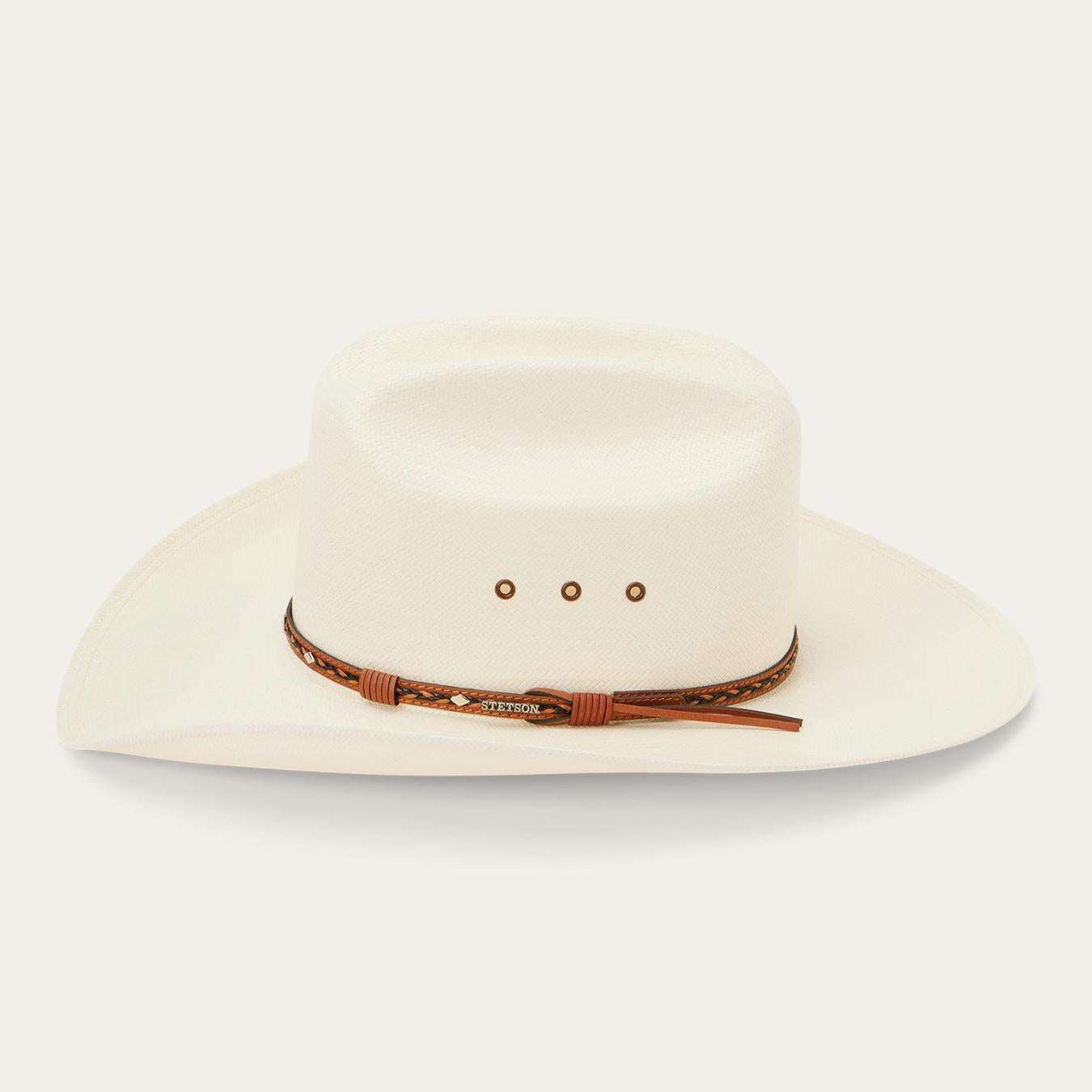 Men/Women Western Stetson Ocala 8X Straw Cowboy Hat Natural