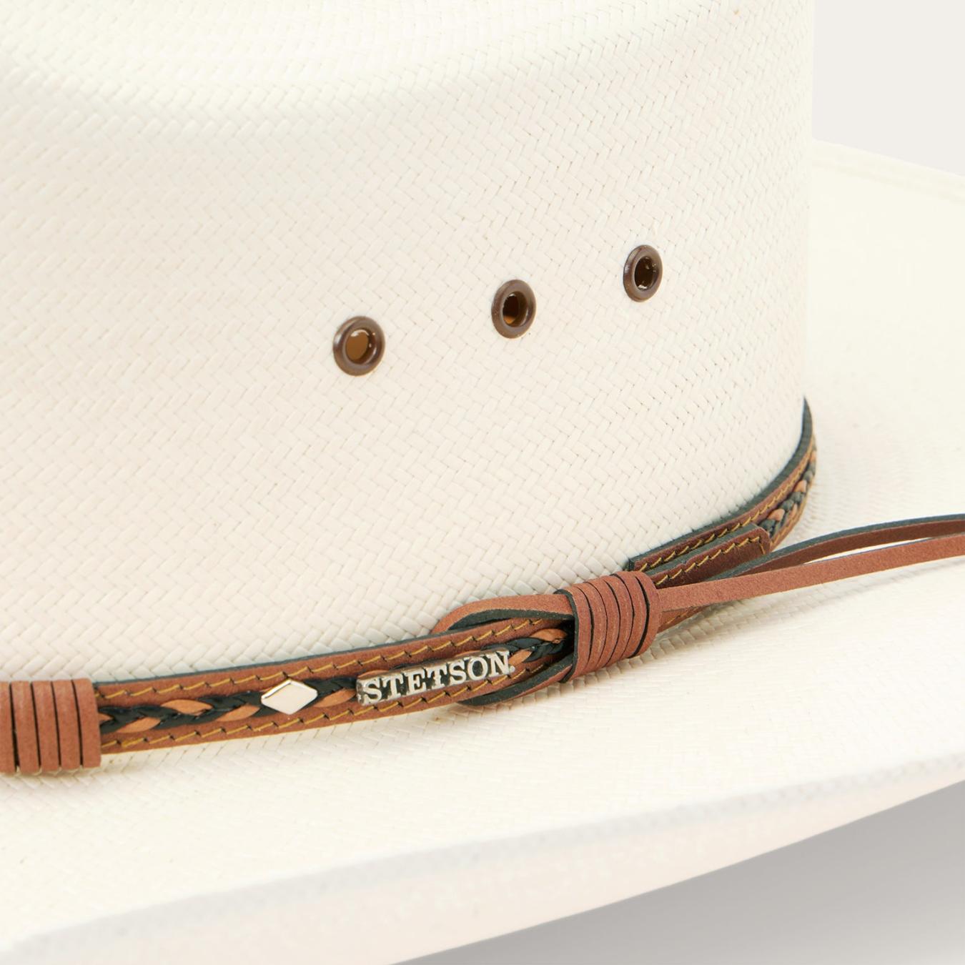 Men/Women Western Stetson Ocala 8X Straw Cowboy Hat Natural
