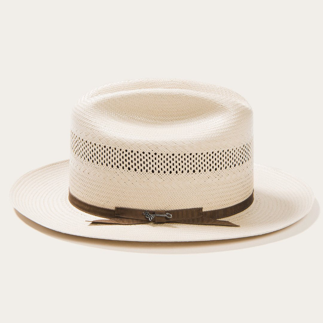 Men/Women Western Stetson Open Road 10X Straw Cowboy Hat Toasted