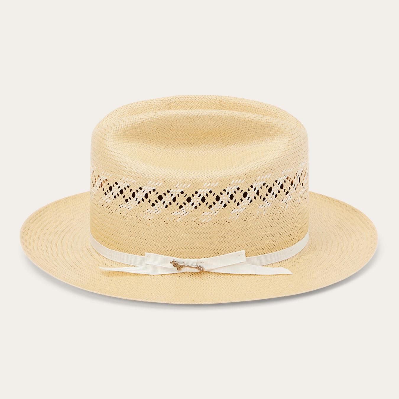 Men/Women Western Stetson Open Road Limited Edition Straw Hat Pecan Ivory