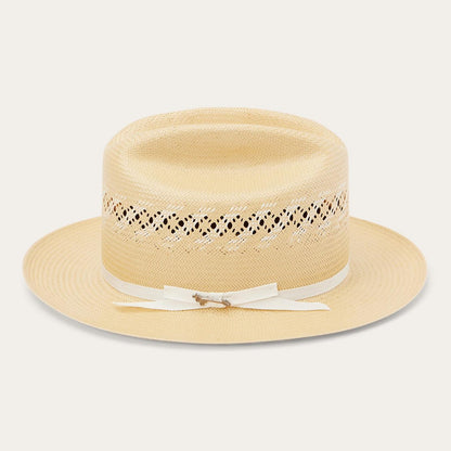Men/Women Western Stetson Open Road Limited Edition Straw Hat Pecan Ivory