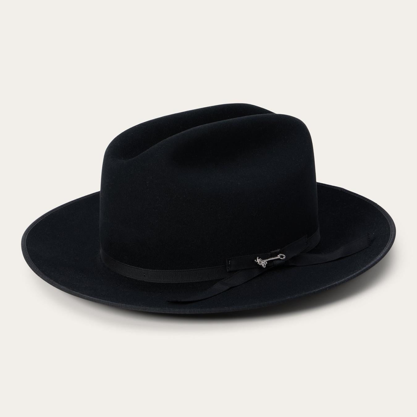 Men/Women Western Stetson Open Road Royal Deluxe Hat Black
