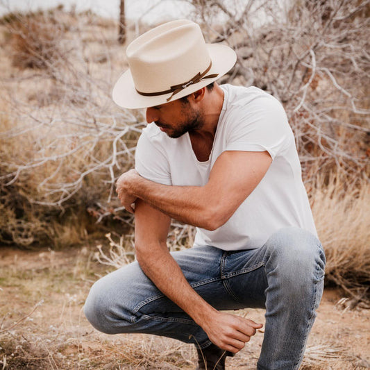 Men/Women Western Stetson Open Road Straw Hat Silverbelly