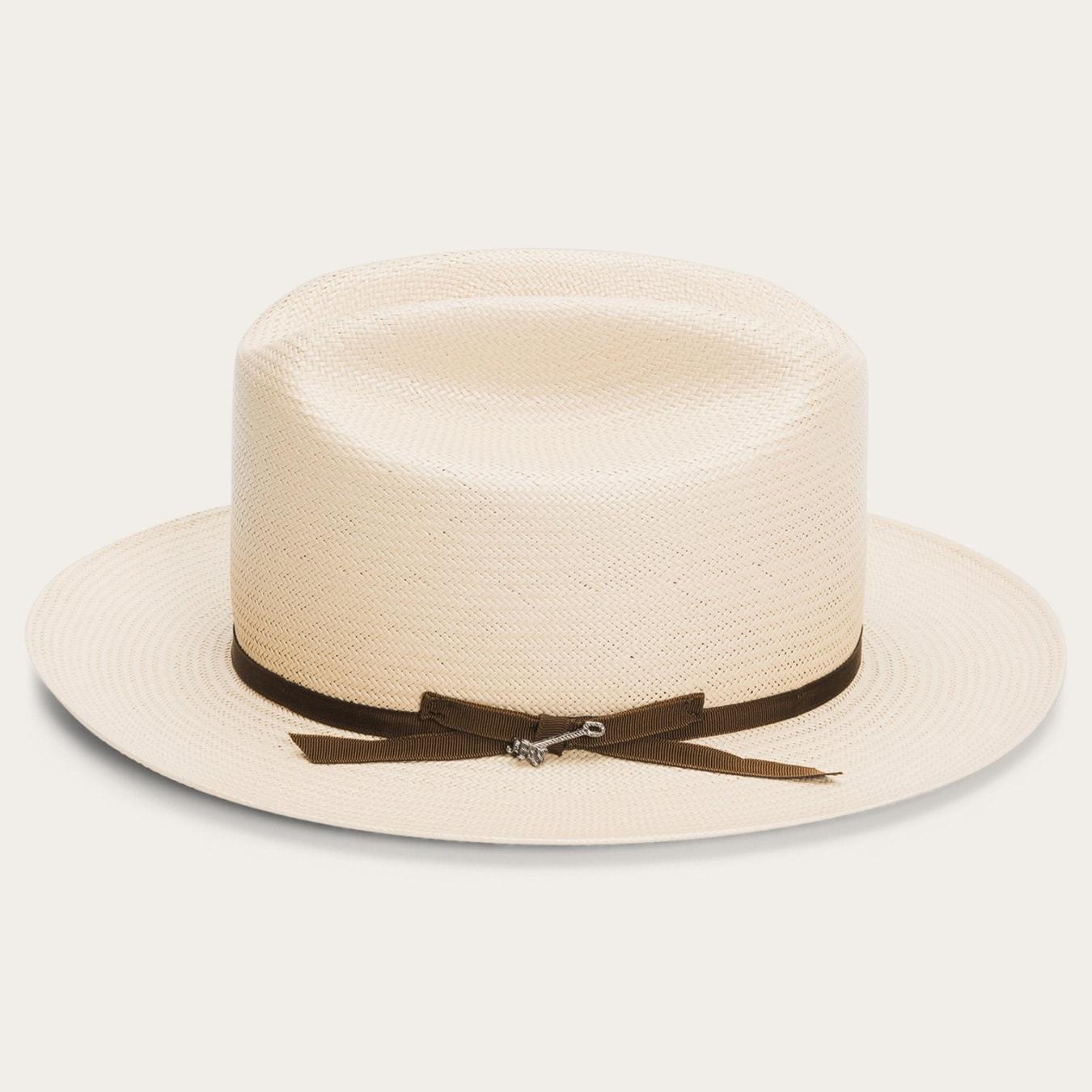 Men/Women Western Stetson Open Road Straw Hat Silverbelly